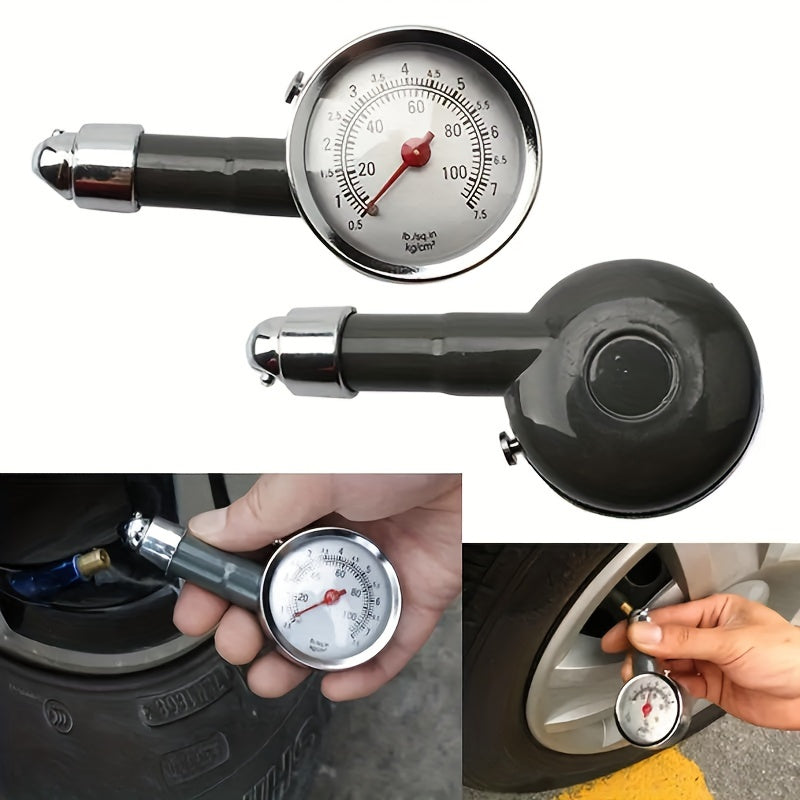 Mechanical Tire Pressure Gauge Handheld Car Air Pressure Tester with Analog Dial