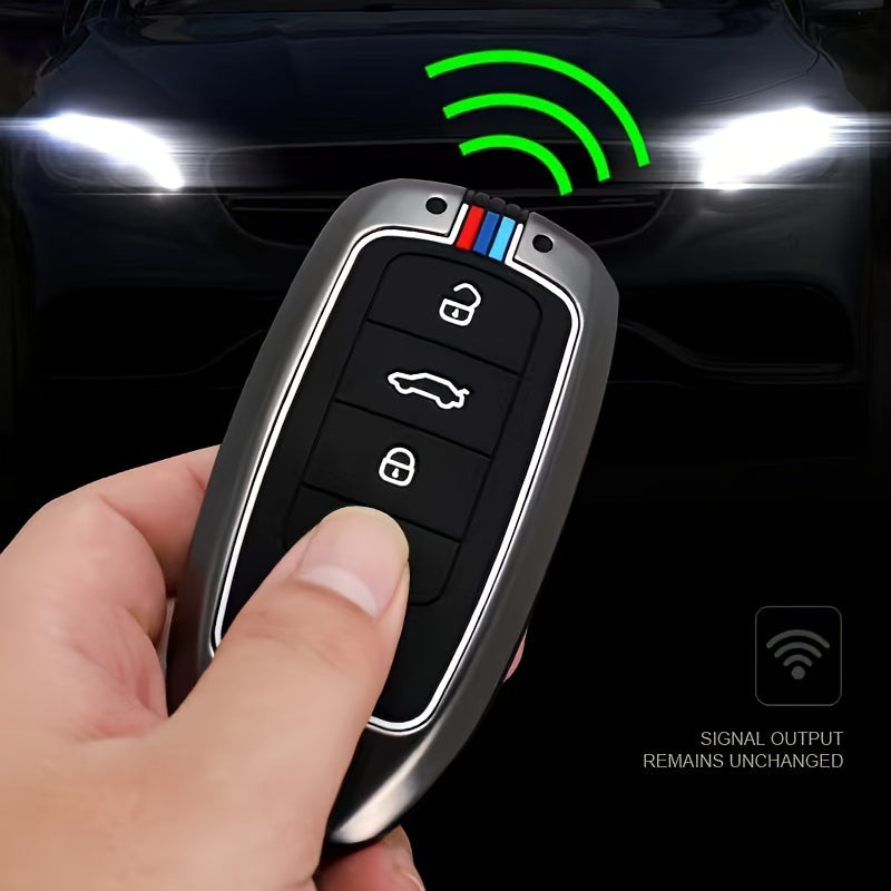 Car Key Case for SUV Universal Leather with Keychain for Tiggo 7 Plus Arrizo 5 Plus