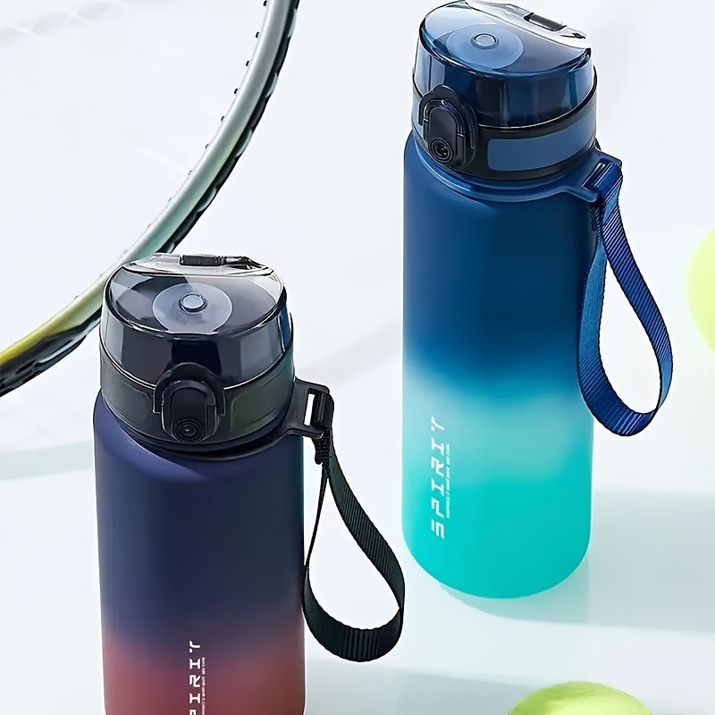 650ml Portable Water Bottle Leakproof Gradient Plastic for Outdoor Travel