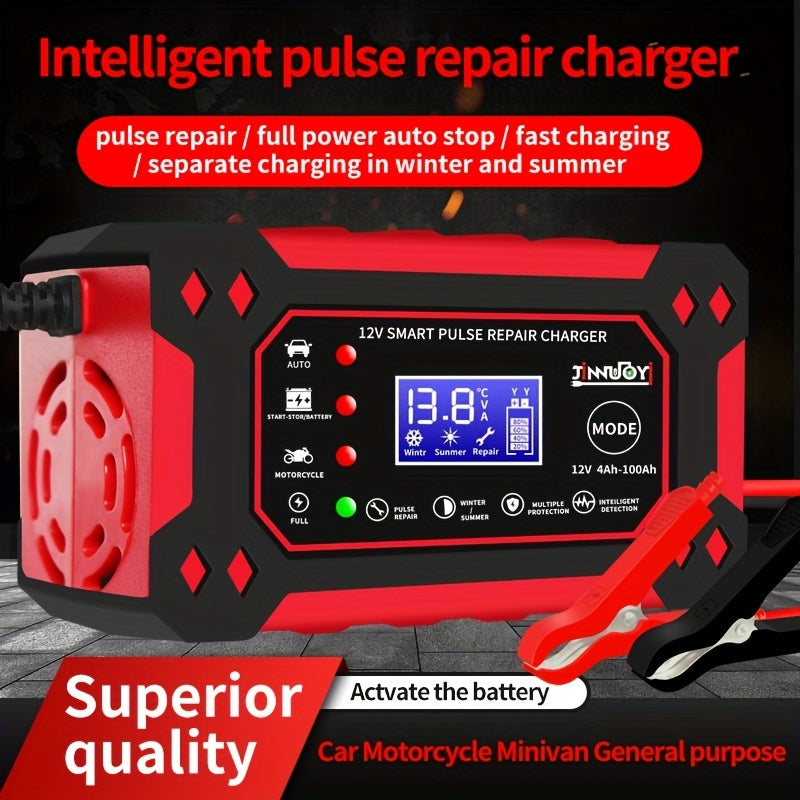 12V 6A Automotive Battery Charger Trickle Charger with Temperature Compensation
