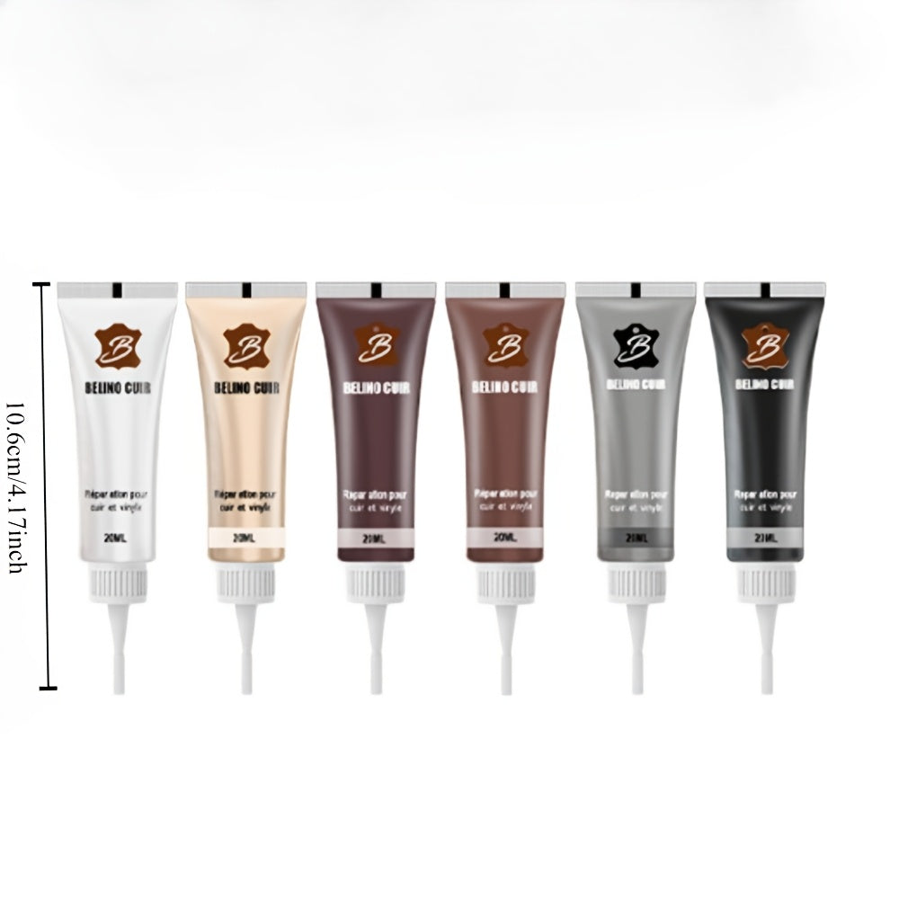 Crema de reparación de cuero para arañazos y grietas 20ml para sofá y asientos de coche