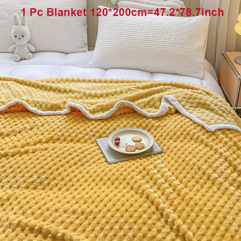 Fleece Blanket for Couch Sofa Bed Camping Travel Cozy Soft Warm Gift