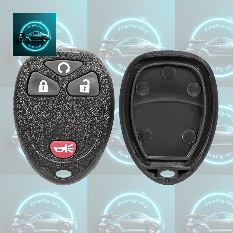 Durable ABS Car Key Fob Shell with Blue Lightning Bolt Design for Vehicle