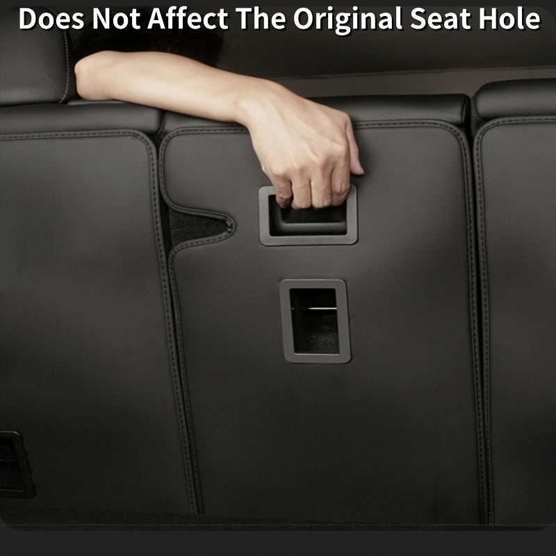 Rear Seat Back Protector Pad for Model Y PU Leather Backrest Cover Set