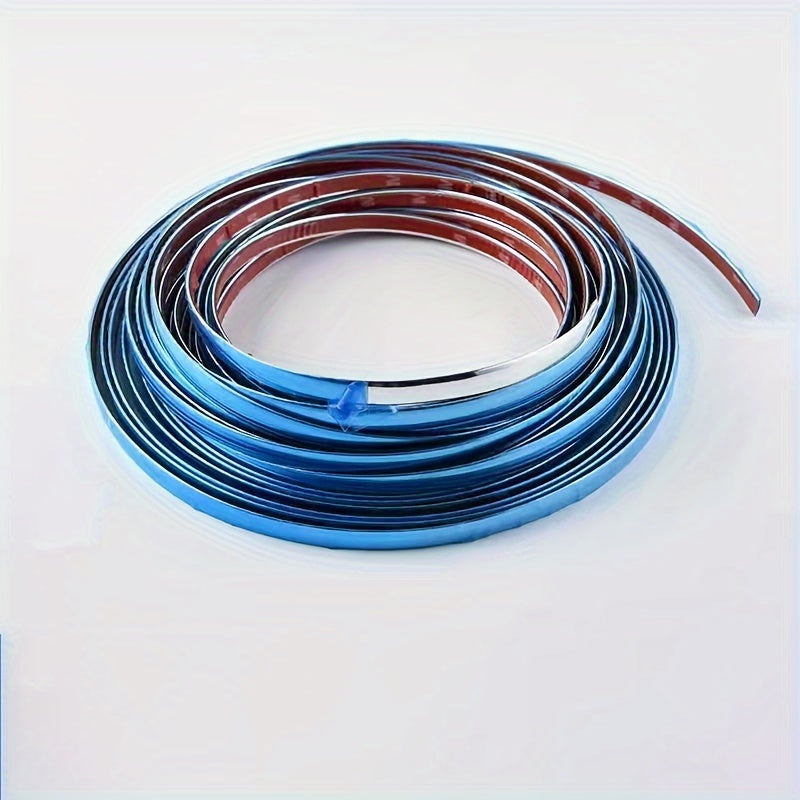 Avtomobil uchun xrom bo'yoqli chiziq 196 dyuym yumshoq PVC eshik va oynani himoyalovchi bumper