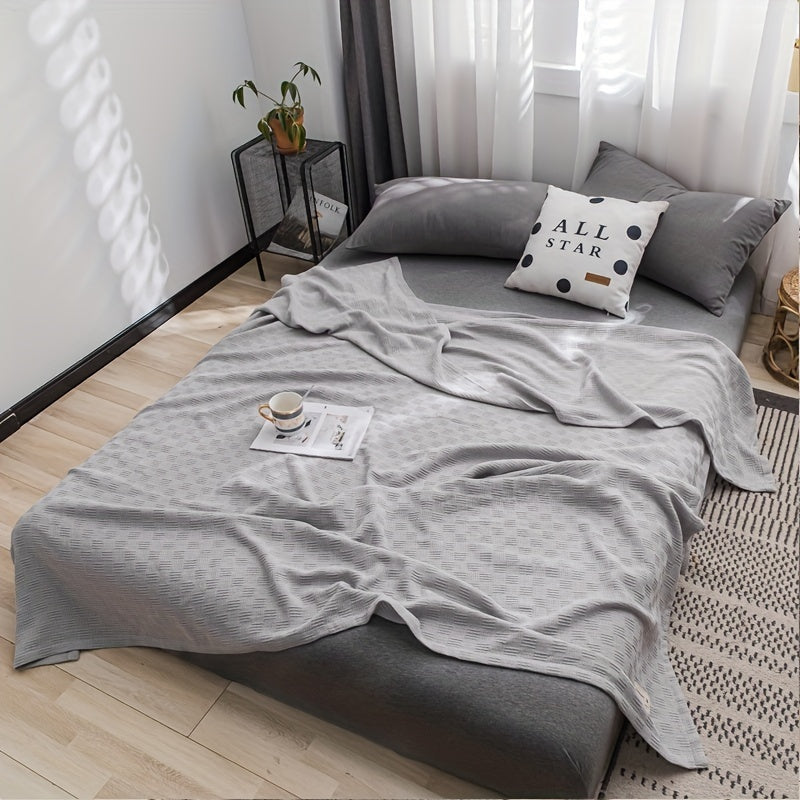 Cotton Blanket Soft Warm All-Season for Sofa, Office, Camping
