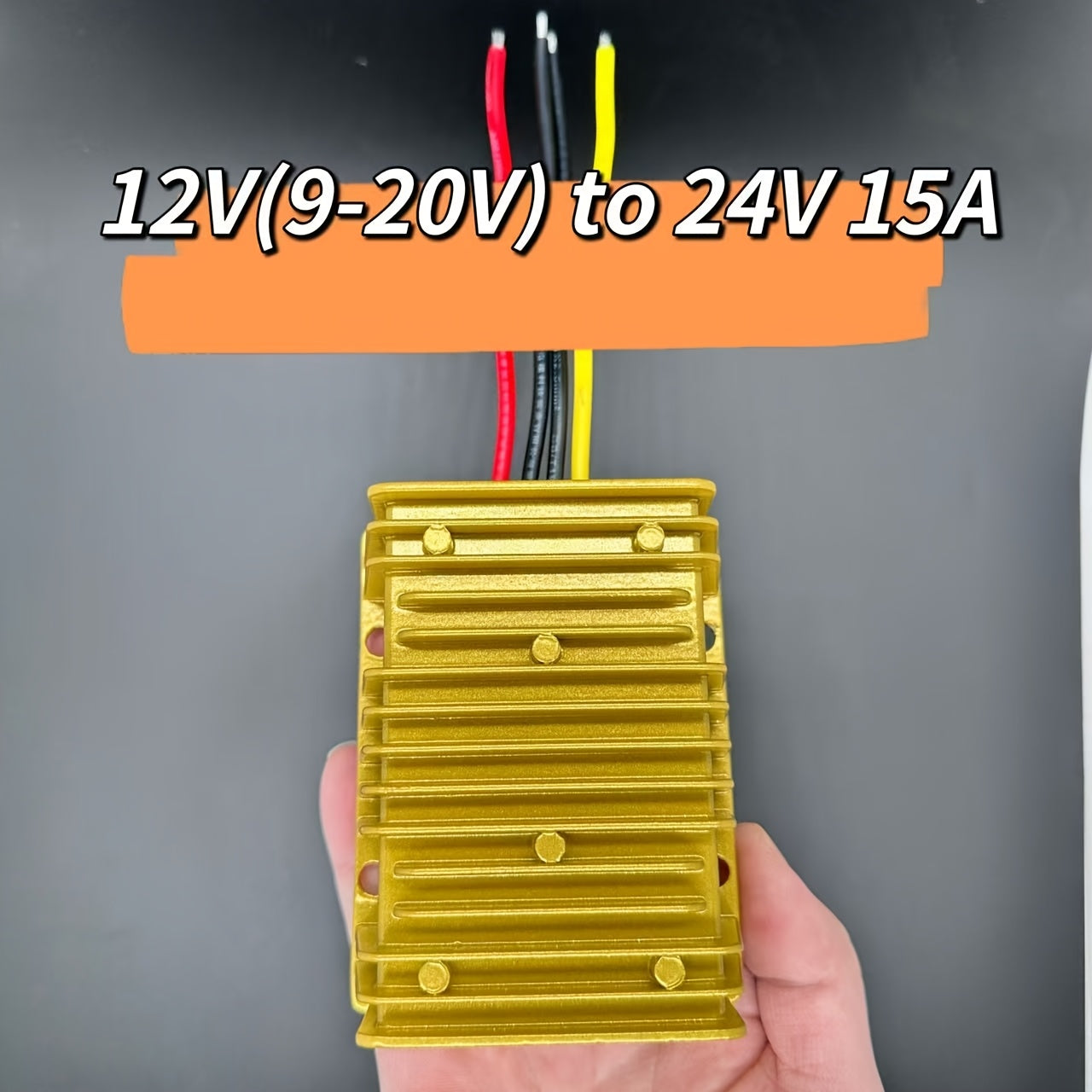 Convertidor elevador DC-DC de 9V-20V a 24V 1A-20A Fuente de alimentación para electrónica