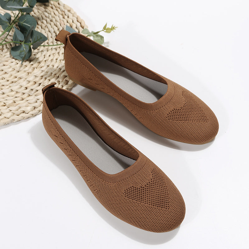 Women's Breathable Casual Flat Slip-On Shoes Large Size Comfortable Anti-slip