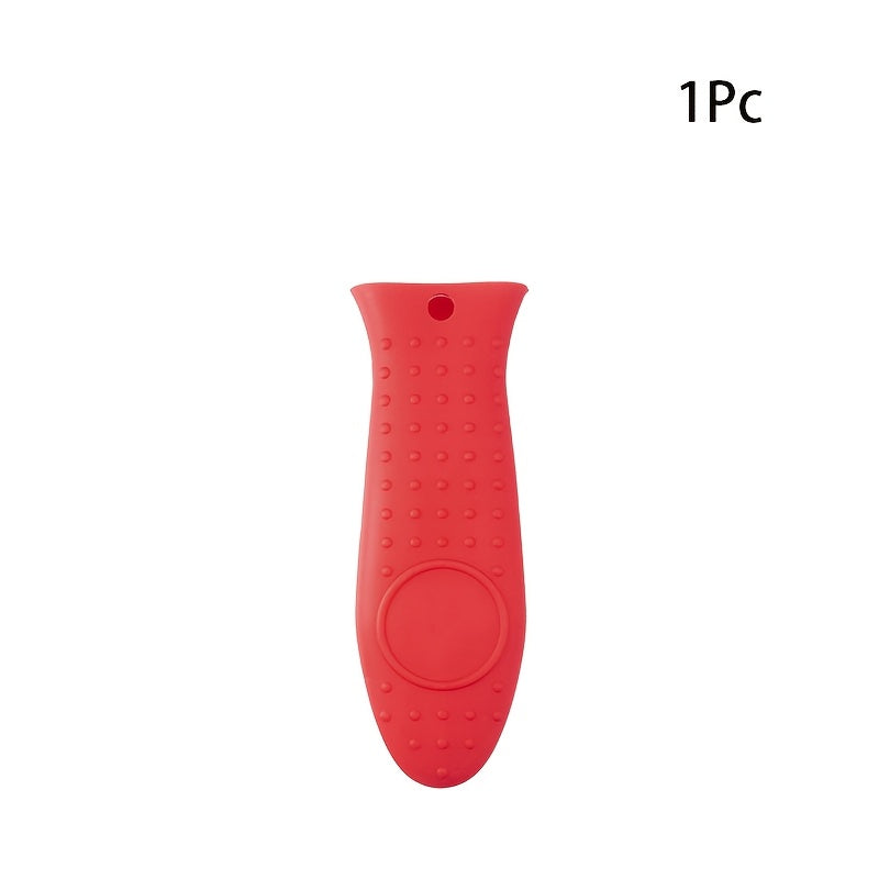 Силиконовый мини-держатель для горячих ручек, предназначенный для чугунных сковородок - подходит для мытья в посудомоечной машине, обеспечивает многоразовую защиту от тепла, совместим со сковородами 20,32 см или меньше, имеет дизайн с ключевым отверстием.