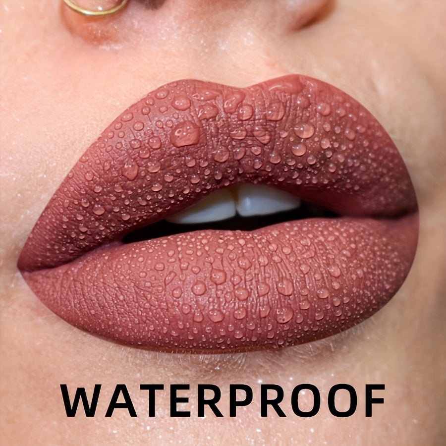 Women Waterproof Matte Lip Gloss Moisturizing Liquid Lipstick in Vibrant Colors