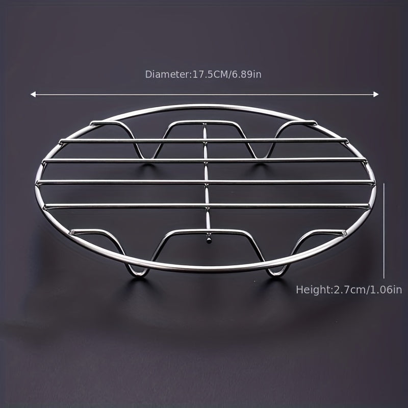 Stainless Steel Steamer Rack Round 15.24cm 17.78cm 20.32cm Cooking Basket