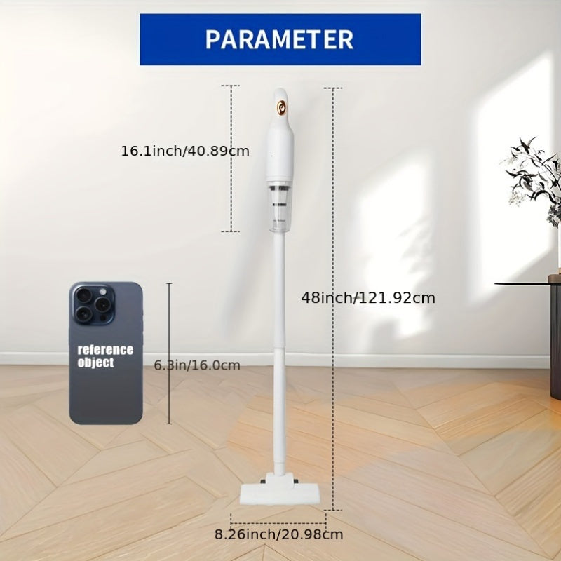 Wireless Handheld Vacuum Cleaner with 2000mAh Battery for Wet and Dry Cleaning