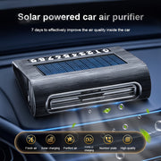 Car Air Purifier Solar Powered Rechargeable 360° Ventilation Auto-Start