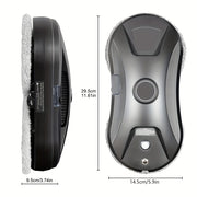 Aqlli purkashli masofadan boshqarish bilan avtomatik deraza tozalash robotu, qora, 500mAh qayta tiklanadigan litiy batareya