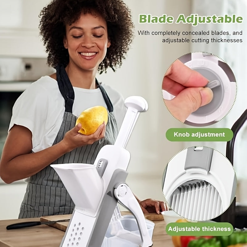 Vegetable Slicer for Kitchen, Handheld Food Chopper, Easy to Use