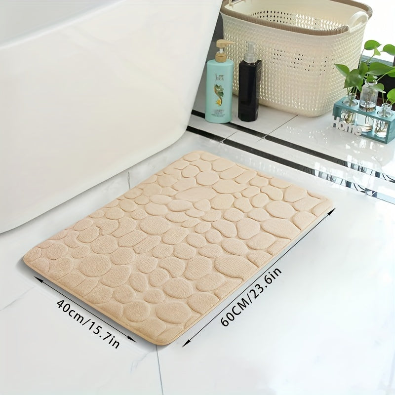 Memory Foam Bath Rug Soft Quick Dry Machine Washable Bathroom Mat