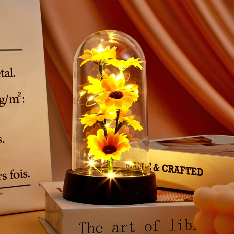 Sunflower Night Light for Home Decor and Special Occasions
