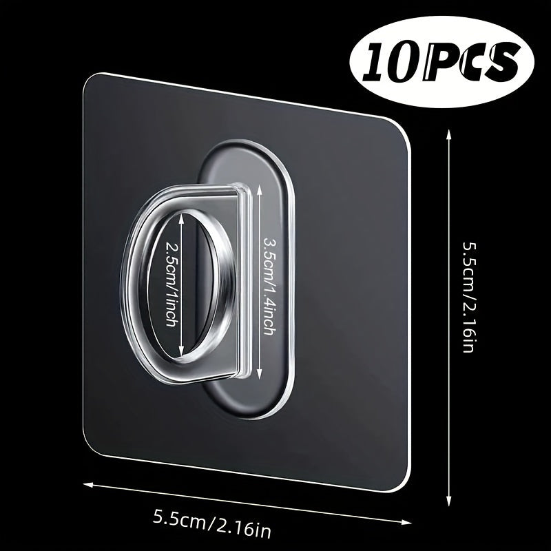 Tozalash uchun yopishqoq tutqichlar 6/10/20 ta paket devor uchun o'rnatish uchun qattiq bardoshli oson o'rnatish uchun pardalar va dozatorlar