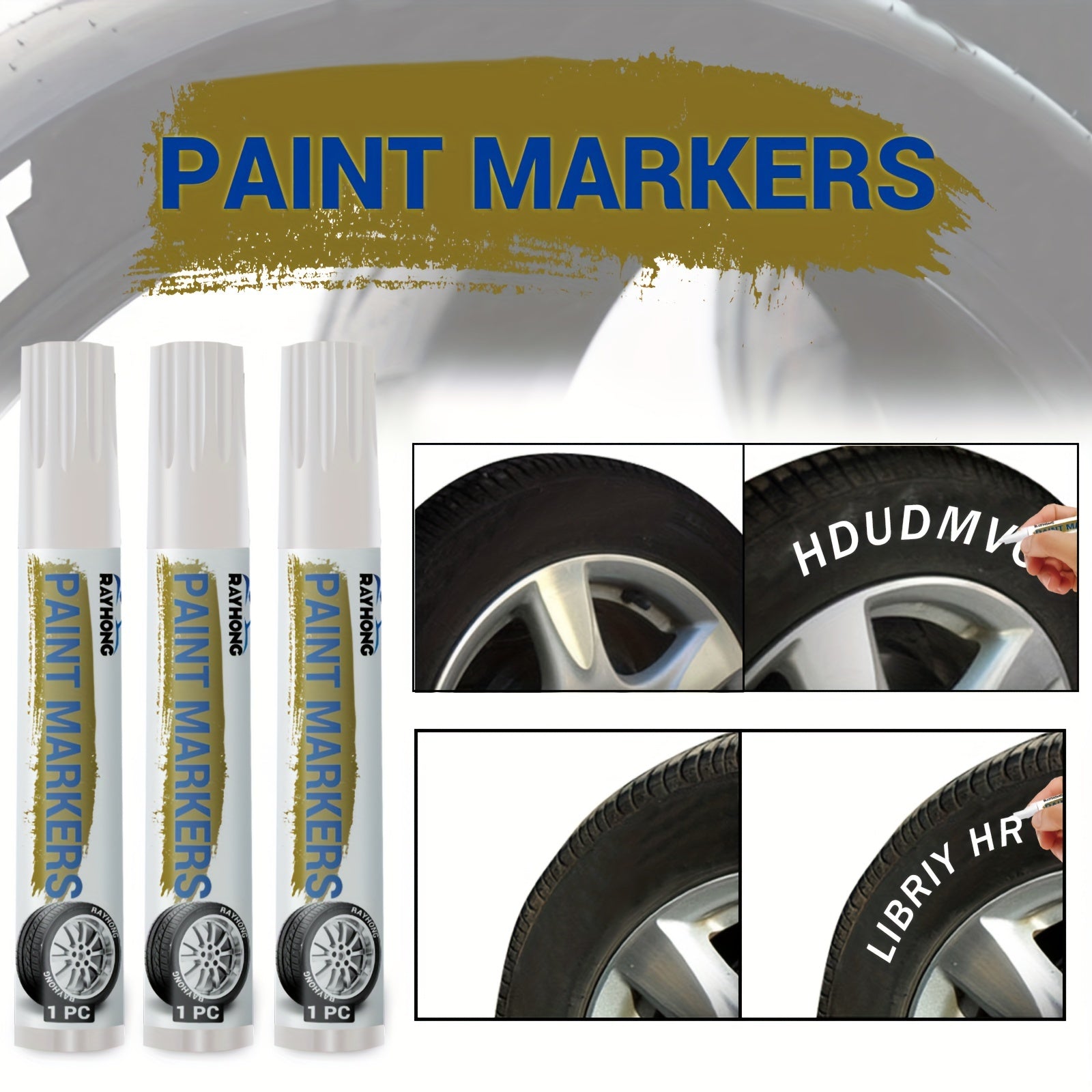 Waterproof Tire Marker Pen - Fast Drying, Non-Smudging for Car Tires