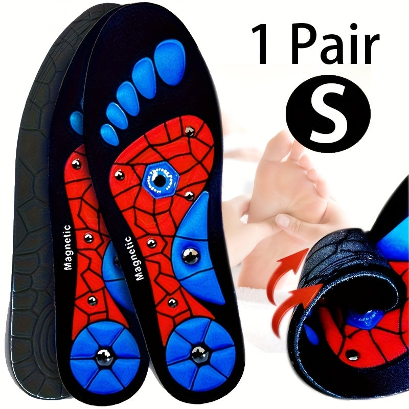 Unisex EVA Magnetic Acupressure Insoles with Arch Support for Sports