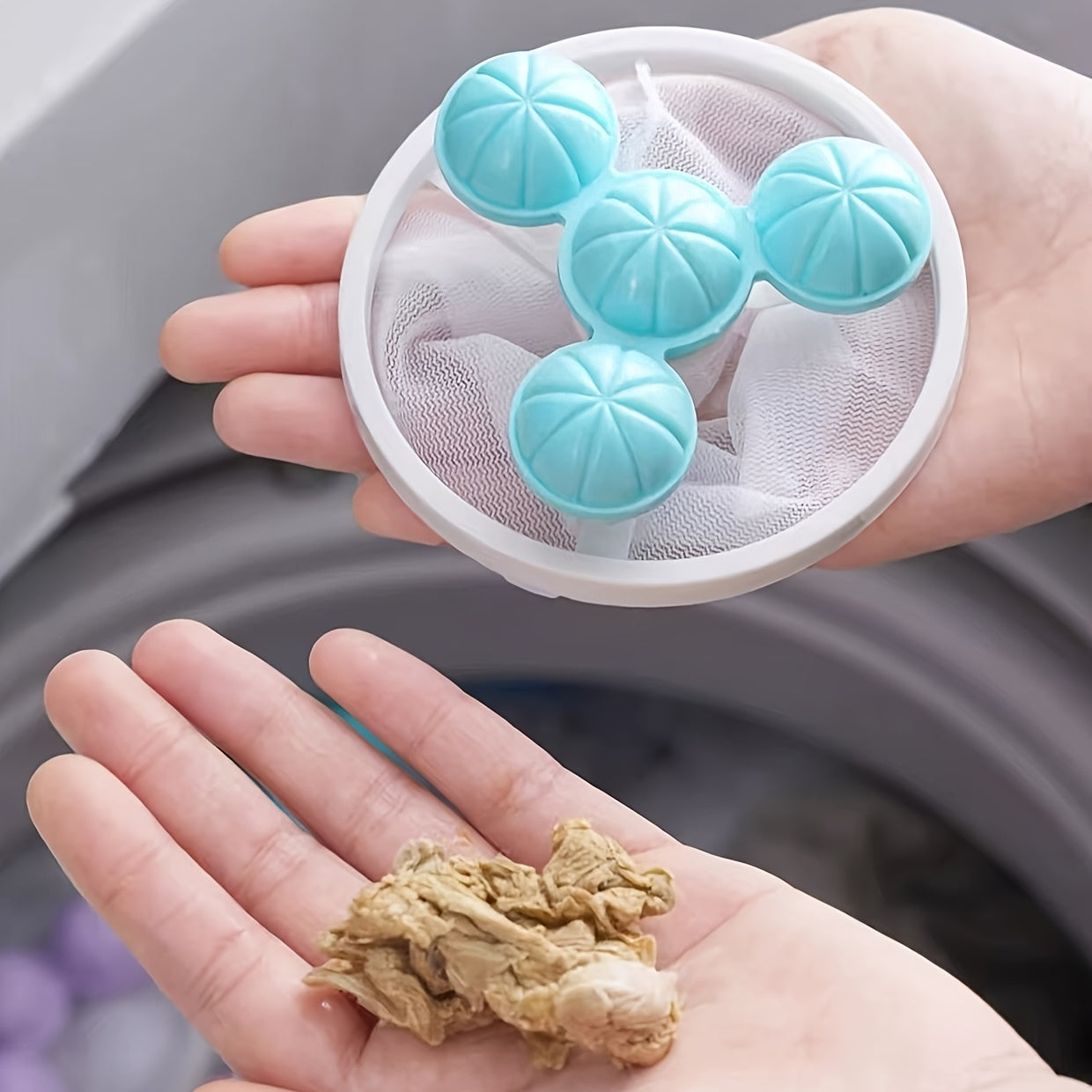 Kir yuvish mashinalari uchun mo'ljallangan to'kindi to'plovchi, soch va to'kintilarni filtr tarmog'i va kir to'plari yordamida olib tashlash uchun.