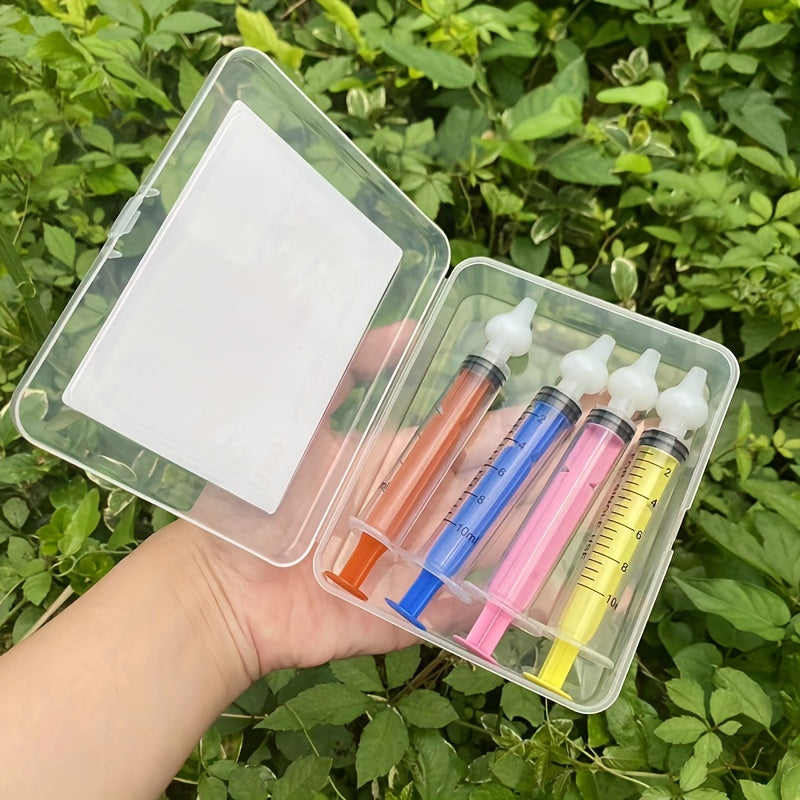 Set of 4 Colorful Baby Nasal Irrigators for Gentle Nasal Cleaning and Relief