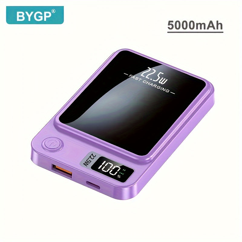 10000mAh Portable Magnetic Wireless Power Bank with PD Fast Charging USB-C Emergency Backup for iPhone