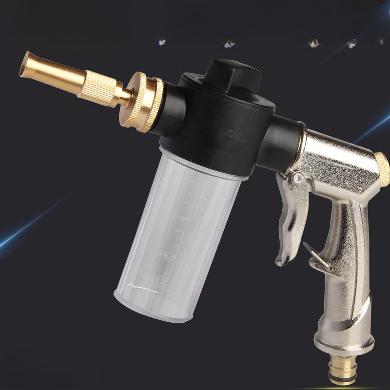 Высоконапорный пистолет для мойки автомобилей с медной насадкой и пенным баком для очистки автомобиля и полива сада