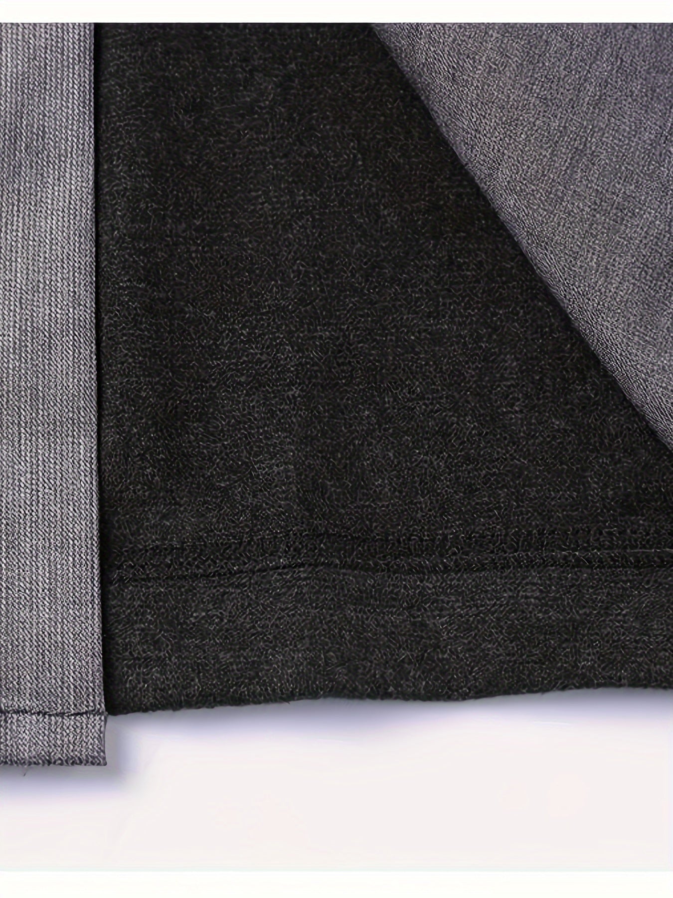 Men's Color-Blocked Casual Shirt Long Sleeve Collared Polyester