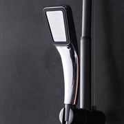 Pressurized Water-Saving Handheld Shower Head with 300 Holes Lotus Shape Plastic