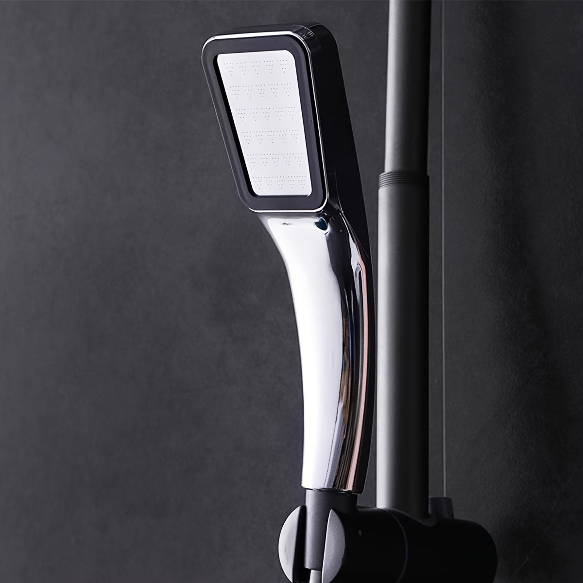 Pressurized Water-Saving Handheld Shower Head with 300 Holes Lotus Shape Plastic