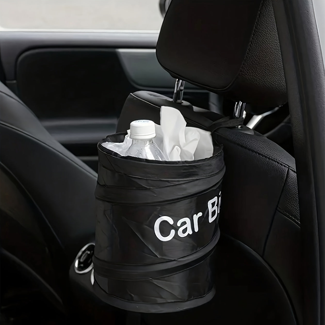 Portable Collapsible Garbage Bin Polyamide Leak-Proof Hangable for Car Home Caravan
