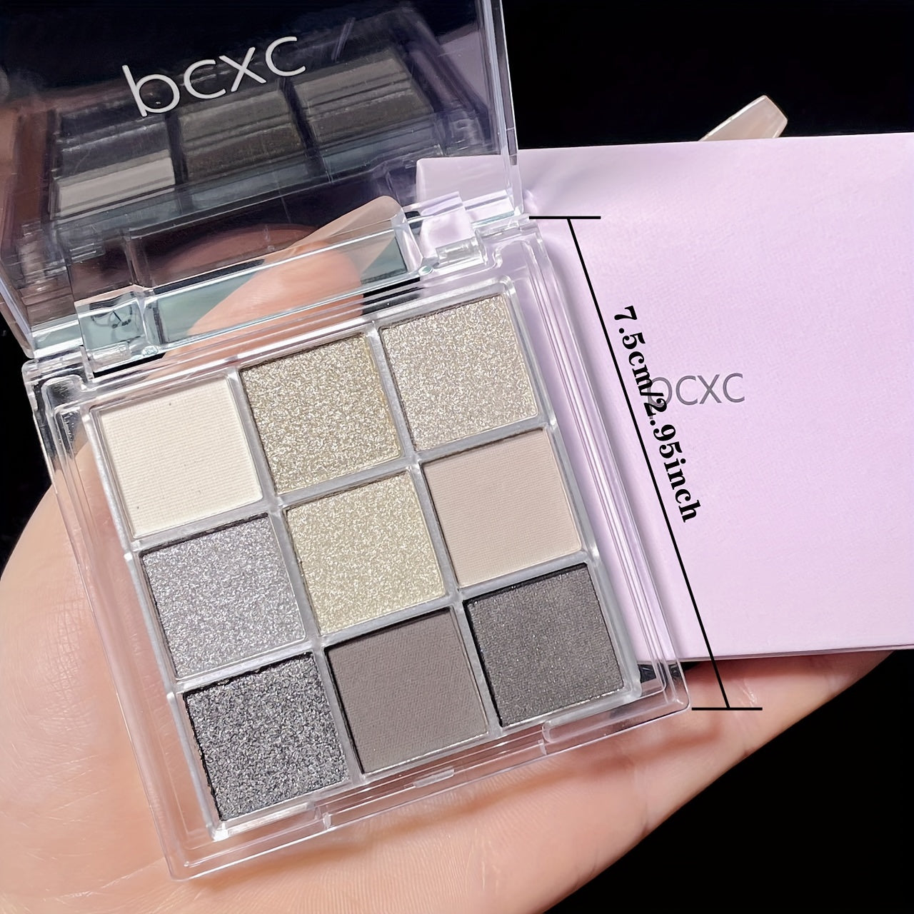 Женская палетка для smoky eye, 9 цветов, водостойкая, матовая, стойкая