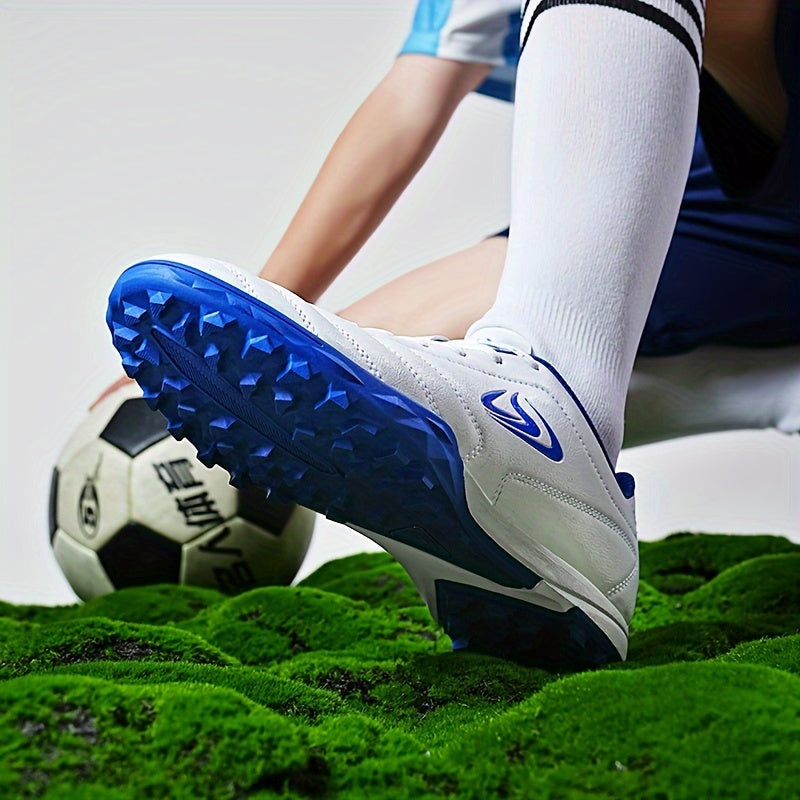 Kids' Soccer Shoes All-Weather Grip Microfiber Synthetic Leather Low Top Boys Girls Sports