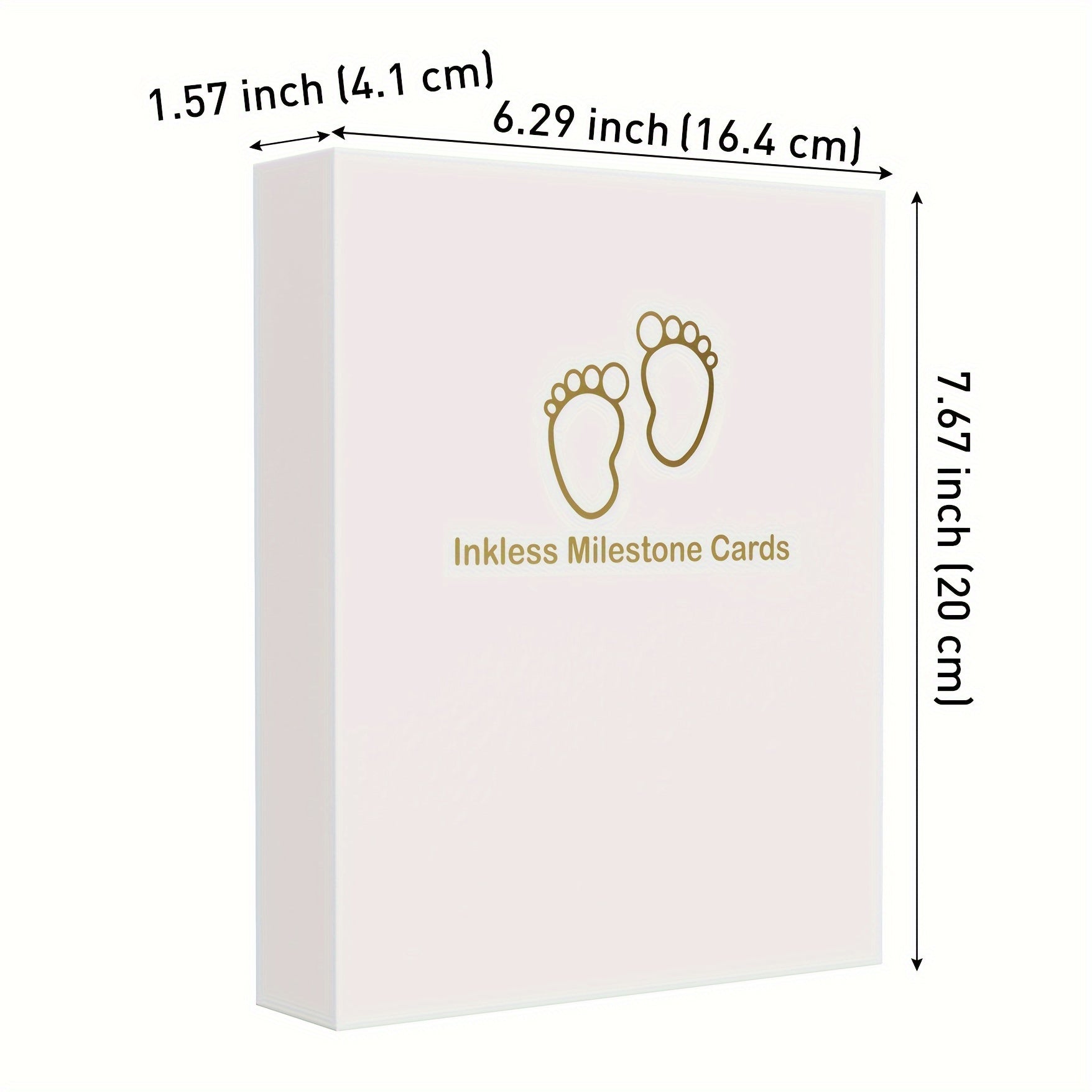 Baby Handprint and Footprint Keepsake Kit with 14 Non-Toxic Ink Pads and Paper Set