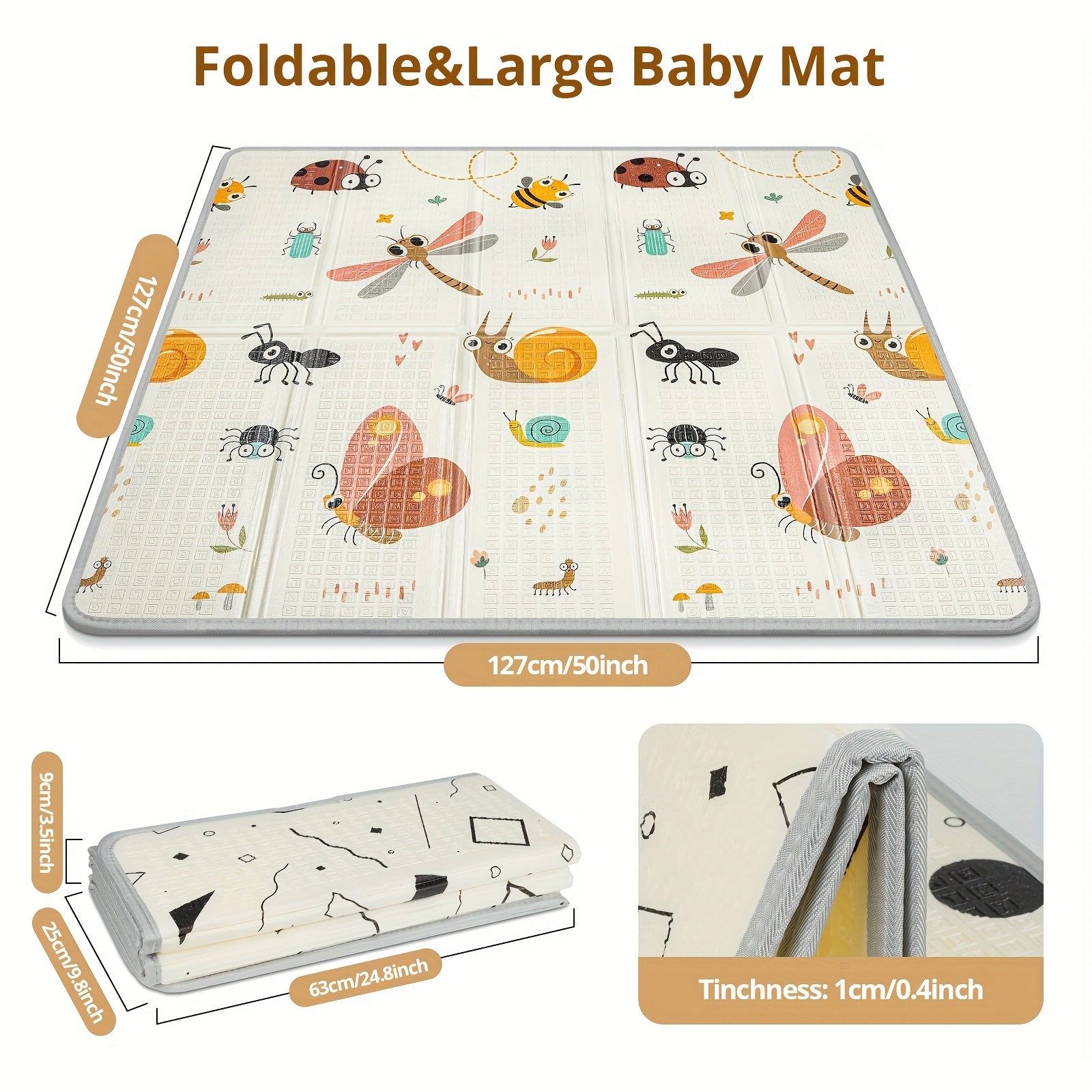 Kids' Waterproof Foam Play Mat for Kids Safety and Comfort Christmas Gift