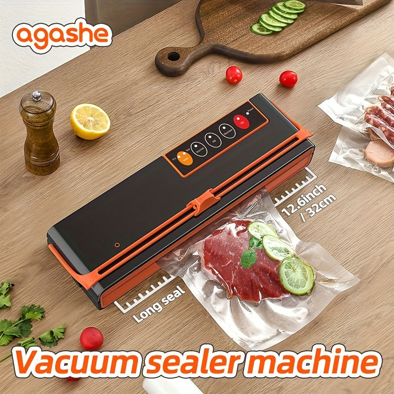 SX-168 Вакуумный упаковщик для сухих и влажных продуктов, мешки 32.0 см, рулонный отсек и нож, американская вилка для зимы