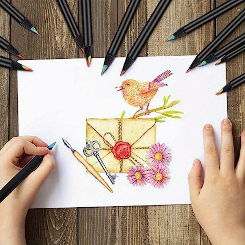 12 yoki 36 dona rang-barang Rainbow qalamlar to'plami Graffiti, Rasm chizish va yozish uchun. Gradient ranglar va sehrli effektlar. Maktabga qaytish uchun ajoyib ta'minot. Markerlari, rangli qalamlar va