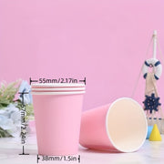 50 dona bir foydalanish uchun qog'oz stakanlar, issiq va sovuq ichimliklar uchun, Xellouin, Rojdestvo, Yangi yil, 3oz