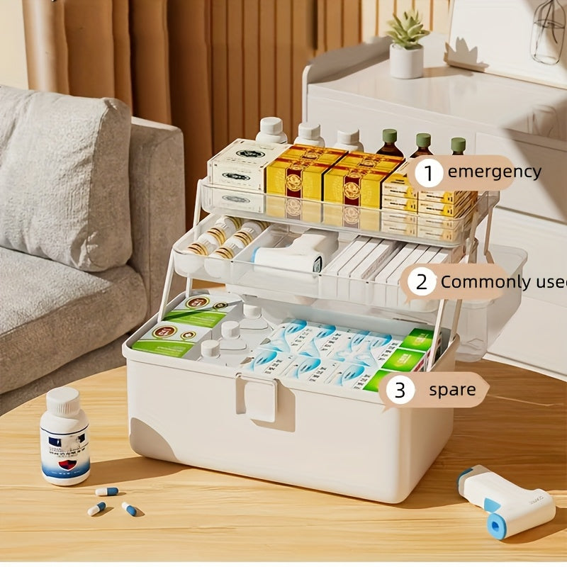 Large Plastic Storage Box with Handles for Cartridges and Bottles