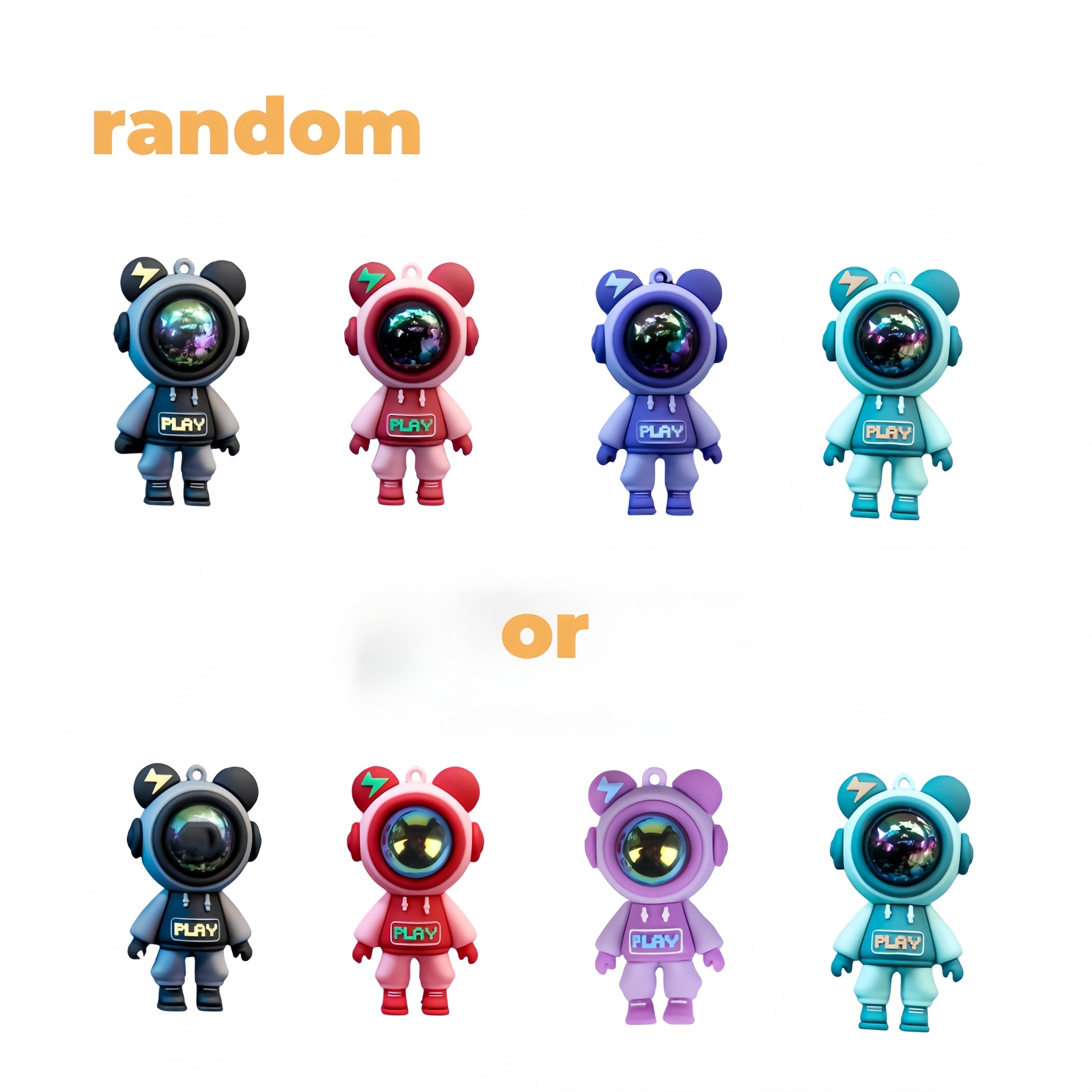 Kosmonavt Lightning Bear Car Air Freshener Clip Aromatherapy Vent Diffuser Set