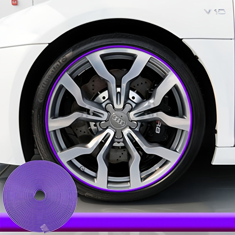 8M Car Wheel Rim Edge Protector Rubber Wheel Hub Rim Guard Scratch Prevention