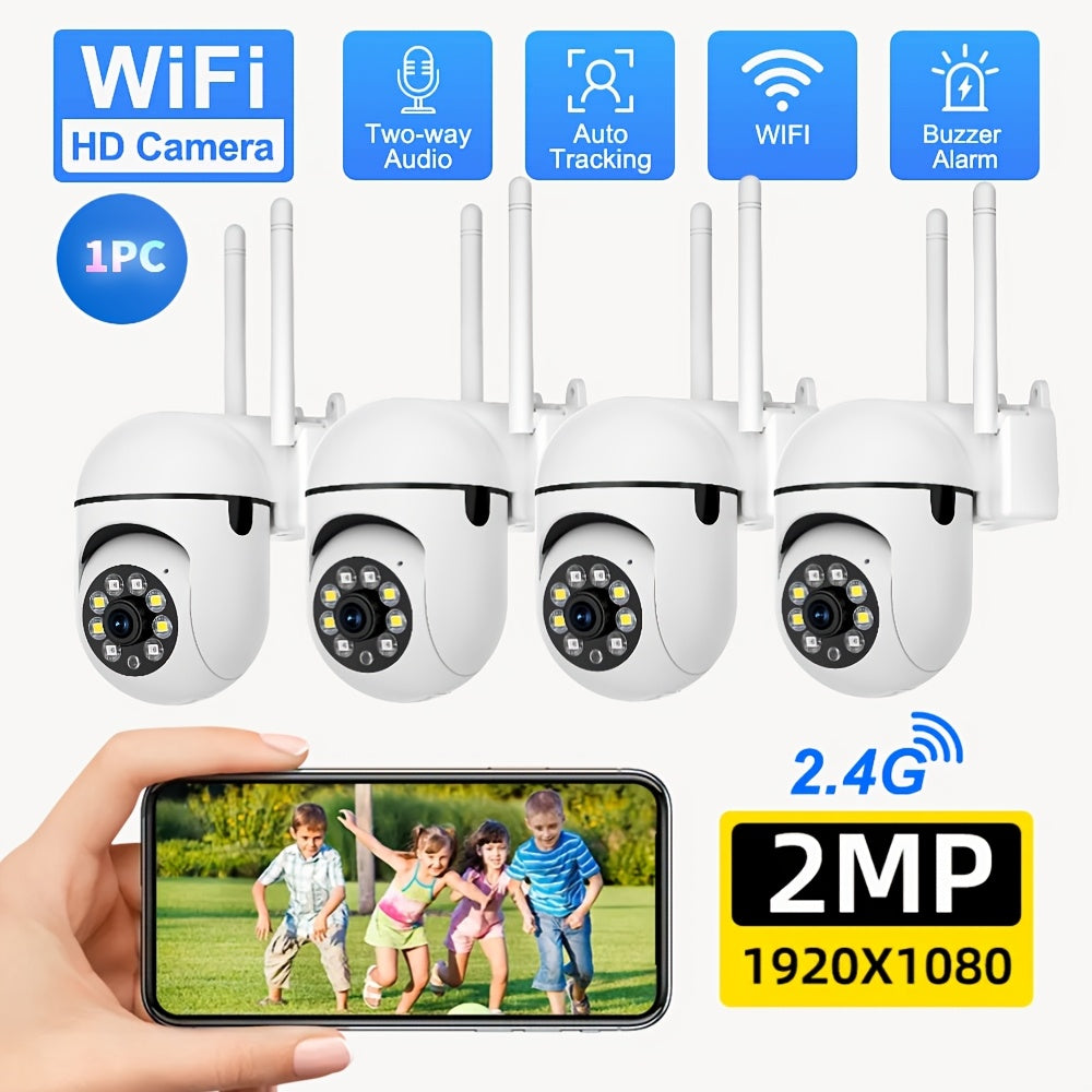 Wireless Security Camera System 1080P HD Indoor 2 Pack with Night Vision Two-Way Audio Pan Tilt Zoom