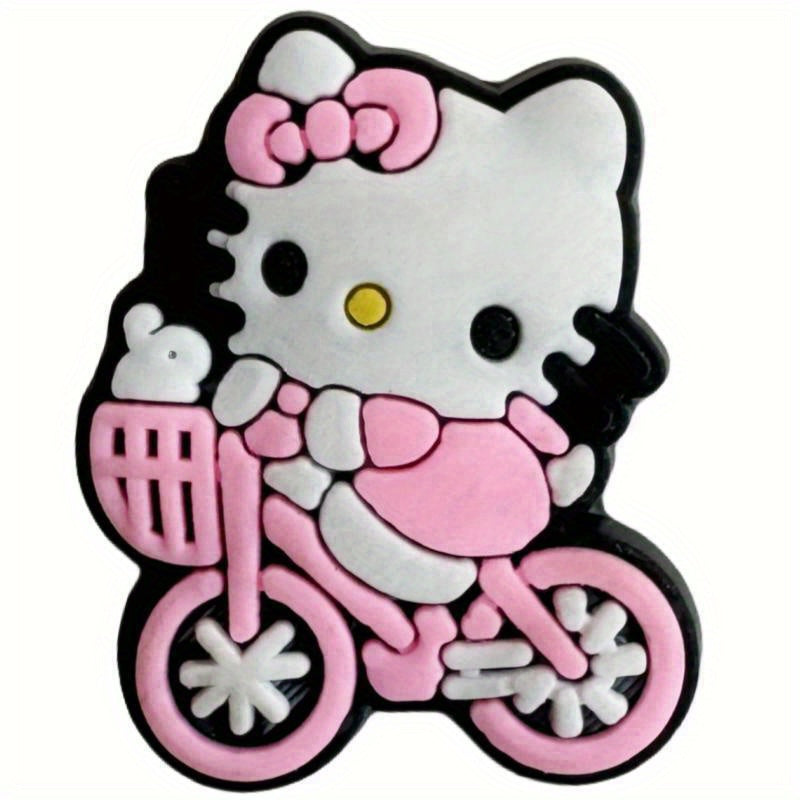 Kids Shoe Charm Set PVC Rubber Garden Shoe Decorations Removable Holes