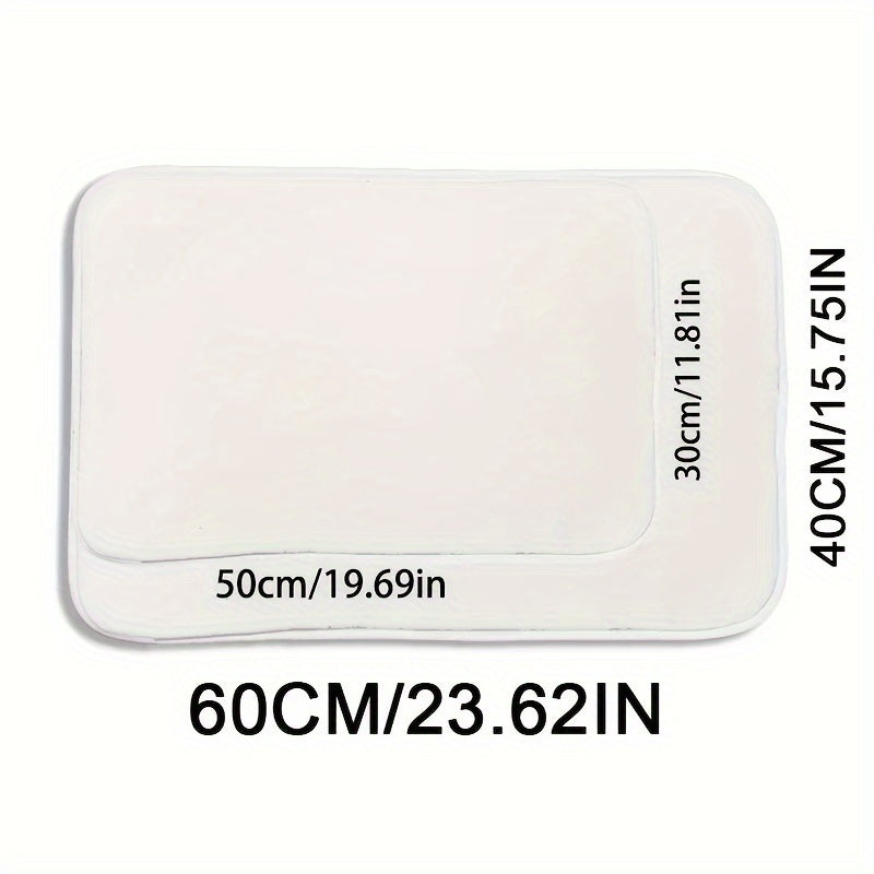 Vibrant Pebble Design Ultra Absorbent Non-Skid Bathroom Kitchen Rug