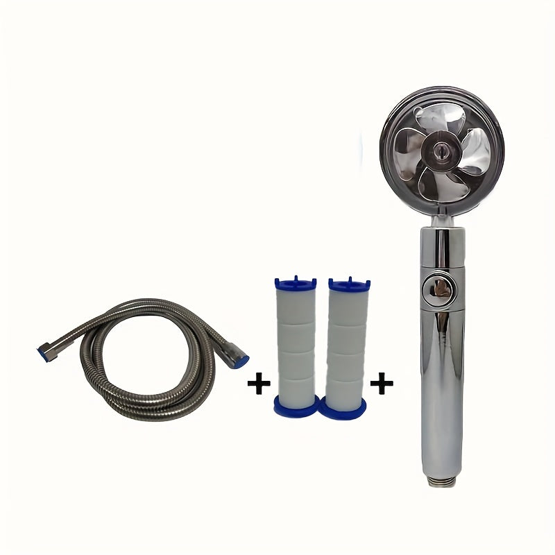 High Pressure Turbo Shower Head with Water Saving Filter for Bathroom and RV