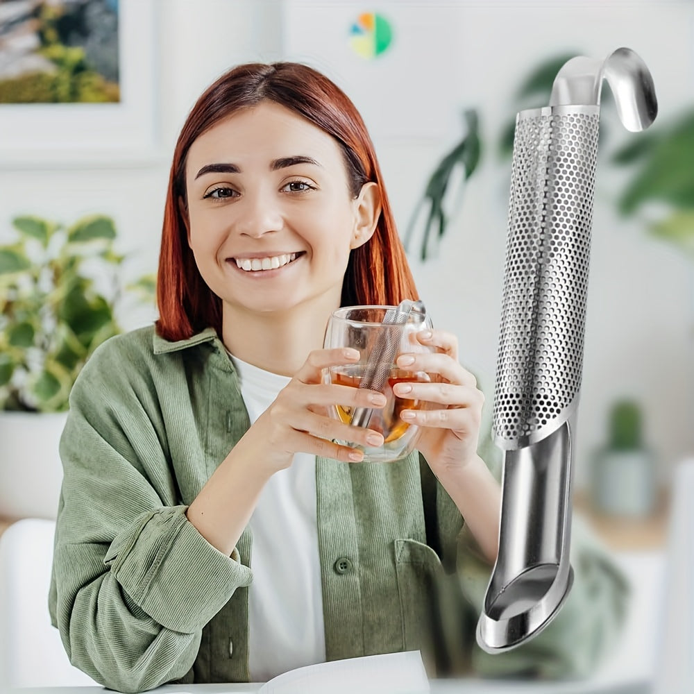Набор для заваривания чая из нержавеющей стали - набор из 2 предметов, необходимые кухонные и столовые принадлежности для кофе, чая и эспрессо, идеальное ситечко и фильтр для домашнего использования.