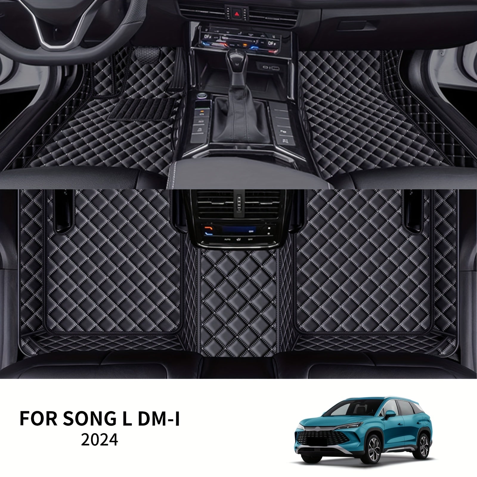 Avtomobil polki matlari to'plami charmli, bardoshli, tozalash oson, LHD transport uchun