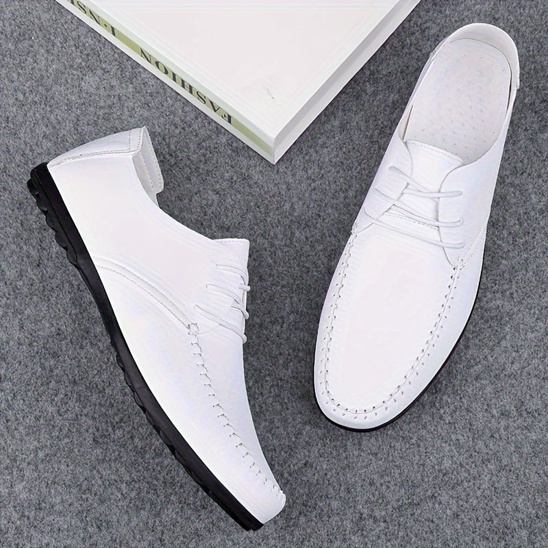 Erkaklar uchun teridan yasalgan loaferlar, tashqi makon uchun, kundalik kiyim, qora, 9 o'lcham