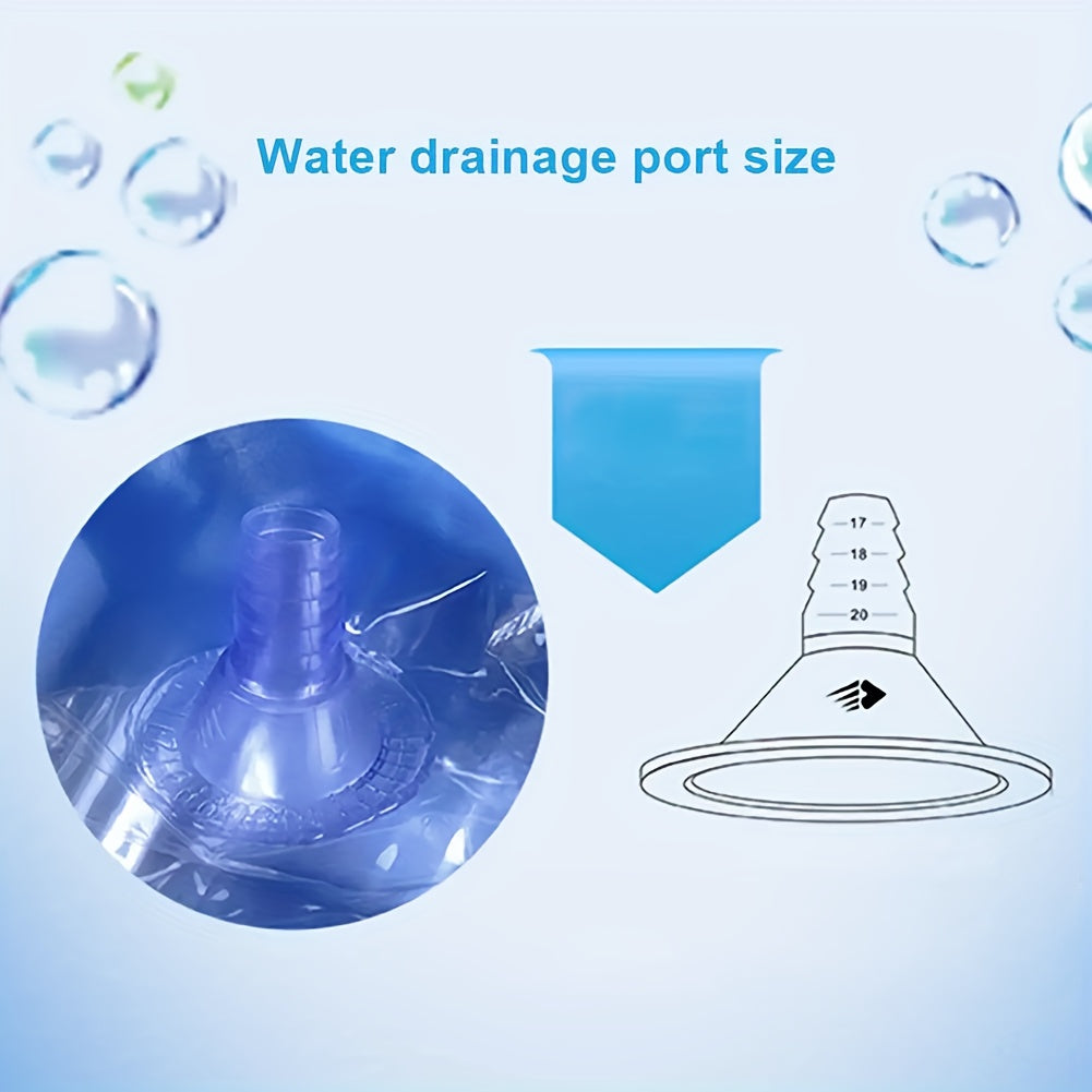 Home Air Conditioner Cover Large Hanging Cleaner with Drainage Pipe Reusable Water Bag